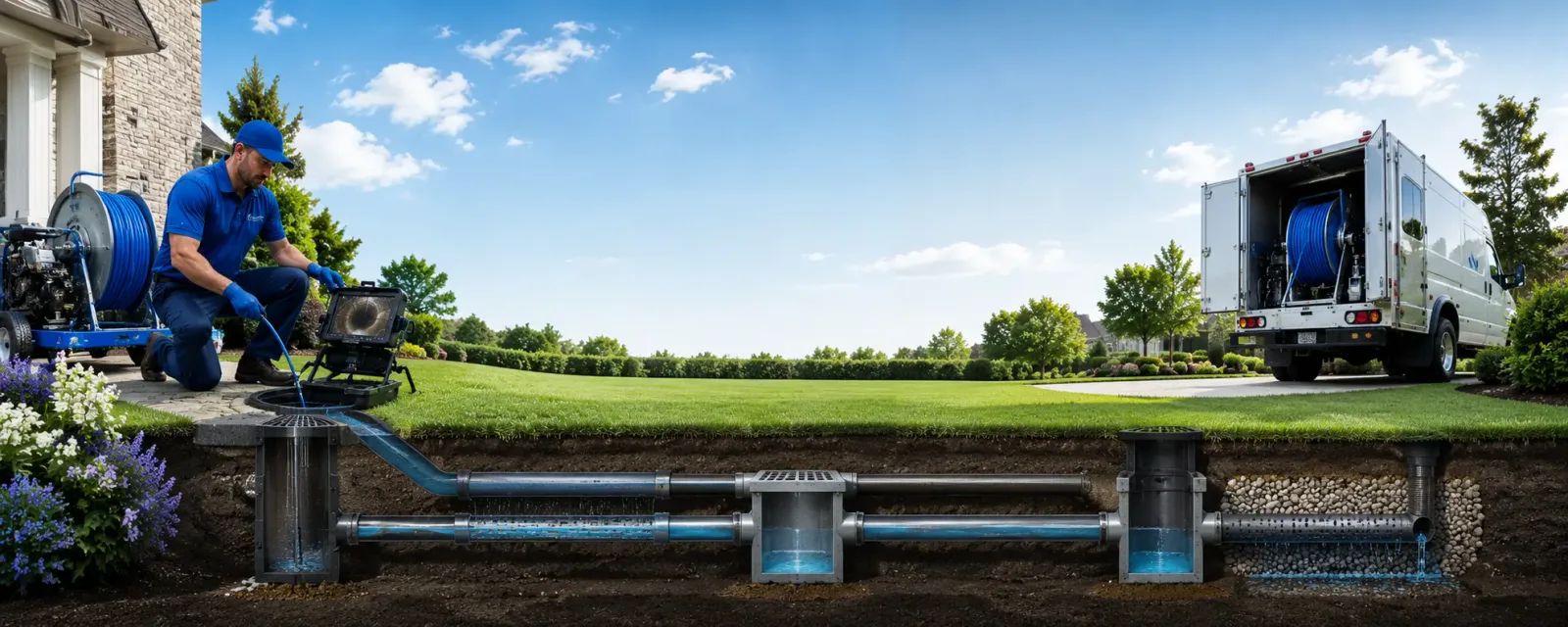 Outdoor drain cleaning information for Ola, ID